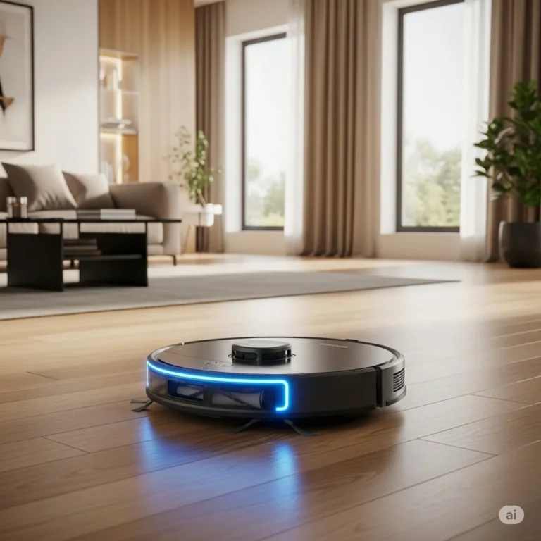 robotstofzuiger in een huis