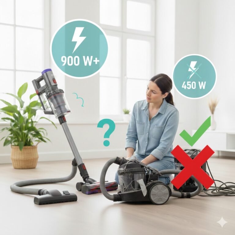 Hoeveel watt heeft een goede stofzuiger?