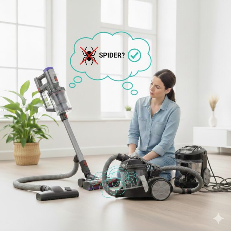 Gaan spinnen dood in de stofzuiger?