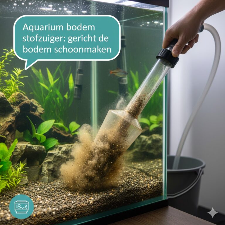Aquarium bodem stofzuiger: gericht de bodem van  schoonmaken
