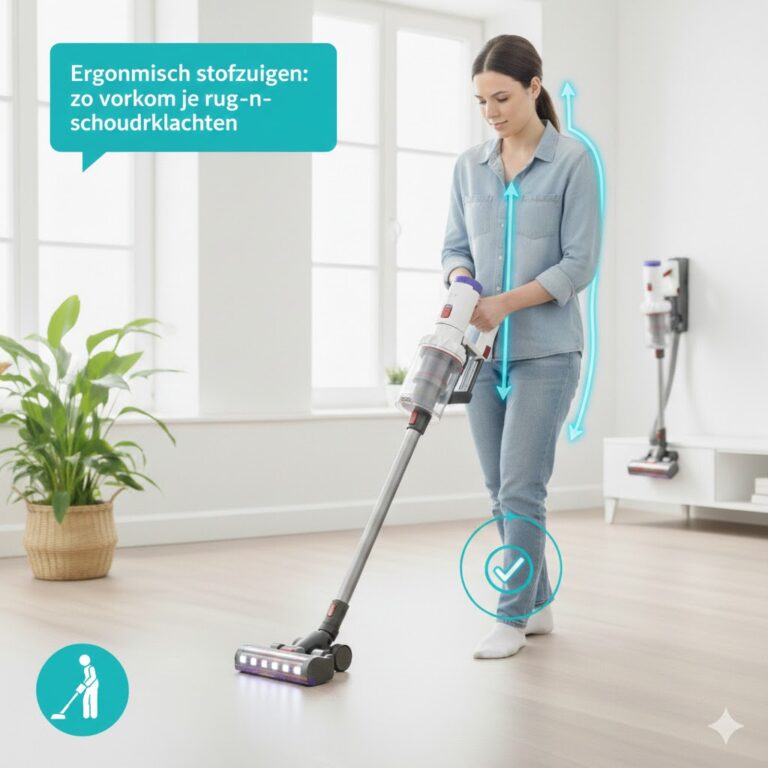 Ergonomisch stofzuigen: zo voorkom je rug- en schouderklachten