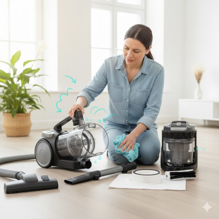 Hoe maak je een stofzuiger goed schoon?